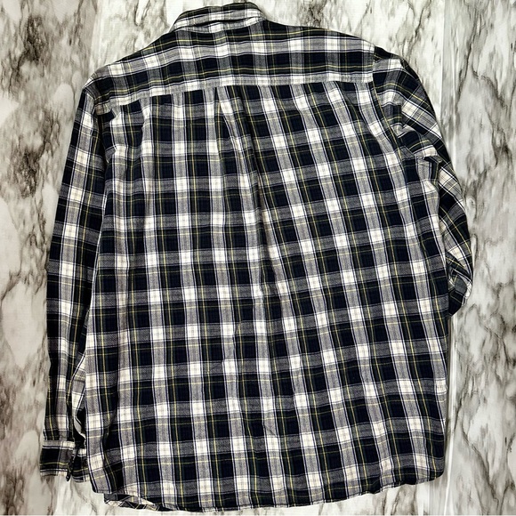 LL Bean Mens Sz XL Blue Tartan Plaid Flannel Button Up Shirt Lumberjack Maine - Picture 4 of 12